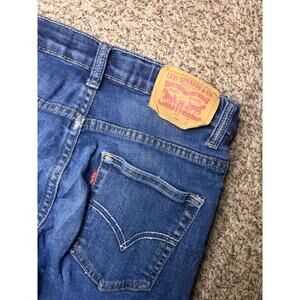 Levi’s Girls 511 Slim Jeans with Plaid Accents